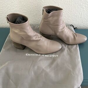 Officine Creative taupe leather boots